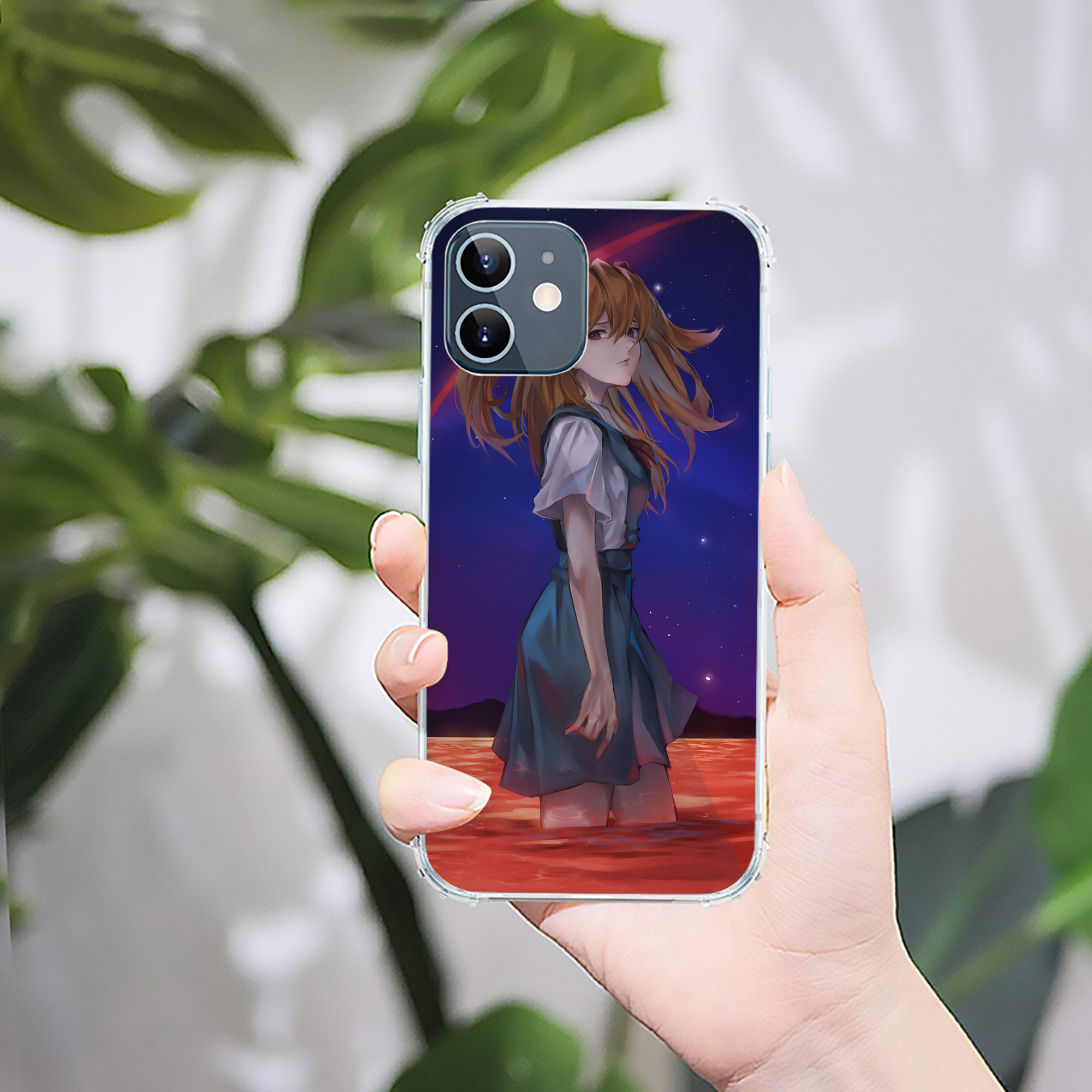 （画像用） EVA 新世紀エヴァンゲリオン 【iPhone 12シリーズ対応】透明スマホケース（クリアソフトケース）
